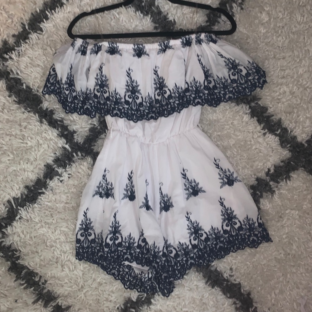 off the shoulder romper